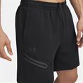 UNDER ARMOUR UNSTOPPABLE FLEECE SPORTSHORT HEREN ZWART