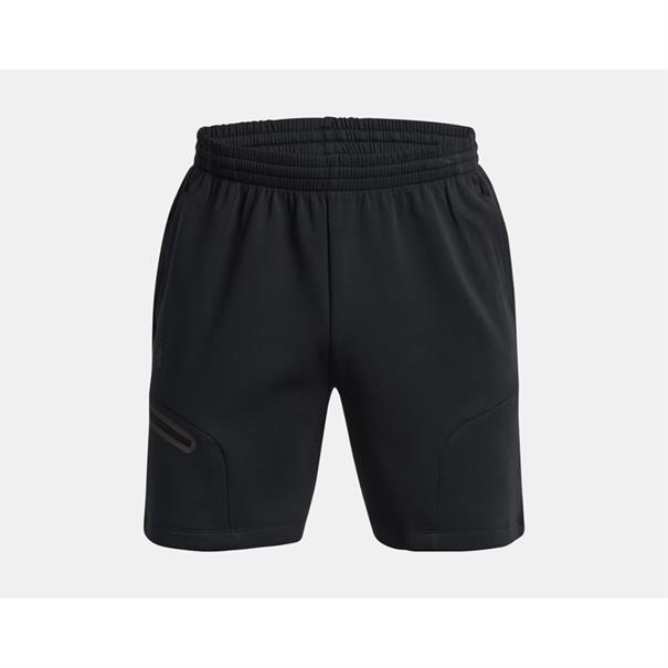UNDER ARMOUR UNSTOPPABLE FLEECE SPORTSHORT HEREN ZWART
