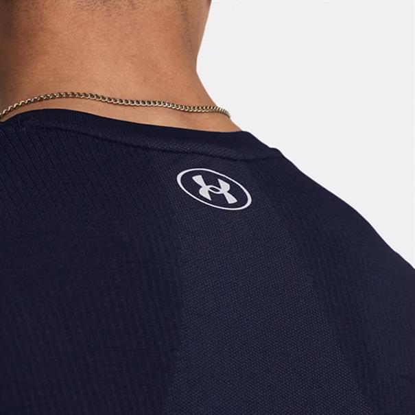 Under Armour Vanish Seamless Sportshirt Heren Donkerblauw