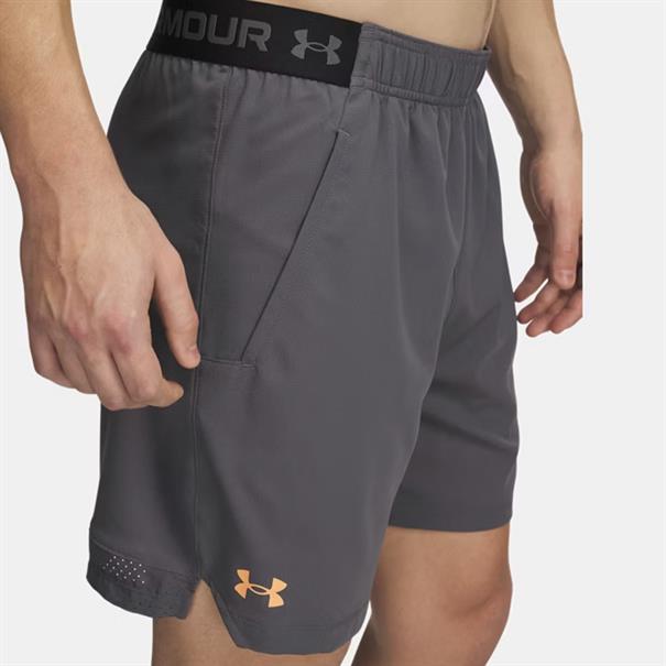Under Armour Vanish Woven Sportshort Heren Castlerock / Orange Blast